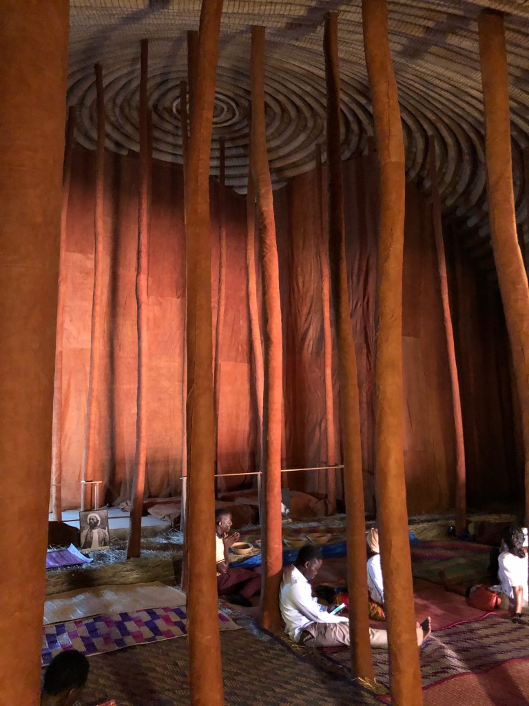 Interior Main Hut Uganda Kasubi Tombs